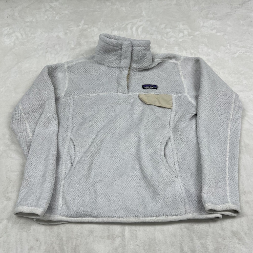 Patagonia Re-Tool Snap-T Pullover Womens Small Grey Fleece Jacket 1056